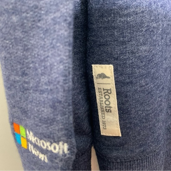 Roots73 Size Small Sandy Lake FZ Fleece Hoody. Ink Blue Heather. Style#98702. - Picture 7 of 9